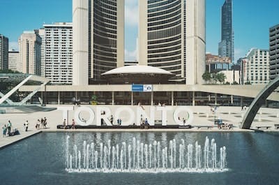 Background of Toronto, Ontario, Canada