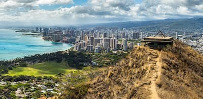 Background of Honolulu, Hawaii, United States